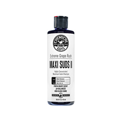 Chemical Guys Maxi-Suds II Grape шампунь для ручной мойки с усилителем блеска, 473мл