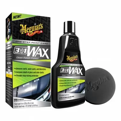 G191016 Meguiar's Wax 3 in 1 воск 3 в 1 (с аппликатором), 473мл