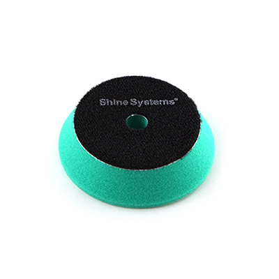 SS565 Shine Systems DA Foam Pad Green полировальный круг экстра твердый зеленый, 75мм