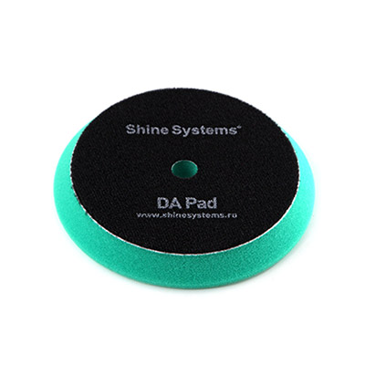 SS562 Shine Systems DA Foam Pad Green полировальный круг экстра твердый зеленый, 130мм