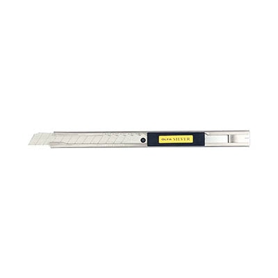 OL-SVR-1 OLFA нож с выдвижным лезвием и корпусом из нержавеющей стали, 9мм