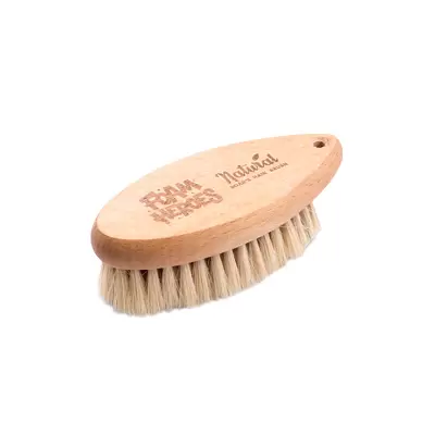 FHA013 Foam Heroes Natural Boar's Hair Brush щетка для очистки кожи, 13.4x5.9см