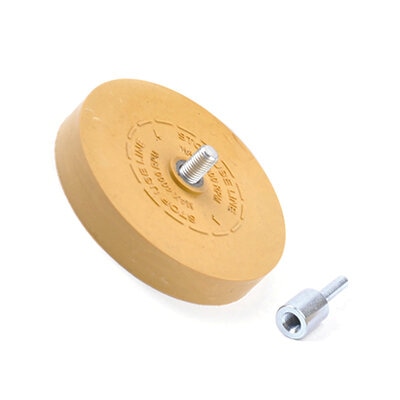 257498 KRAUSS Eraser Wheel диск для снятия скотча с адаптером, 88х15мм