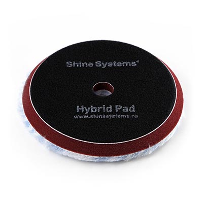 SS533 Shine Systems Hybrid Pad гибридный полировальный круг, 155мм