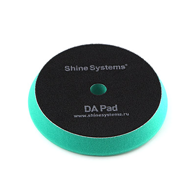 SS556 Shine Systems DA Foam Pad Green полировальный круг экстра твердый зеленый, 155мм