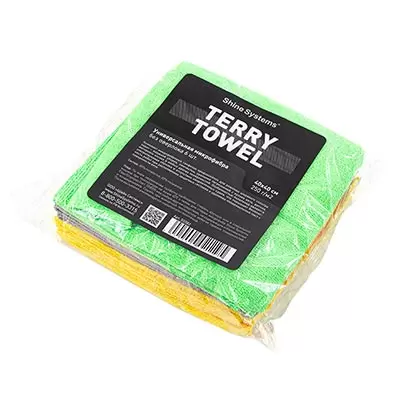 SS582 Shine Systems Terry Towel универсальная микрофибра без оверлока 40х40см (6шт), 250г/м2