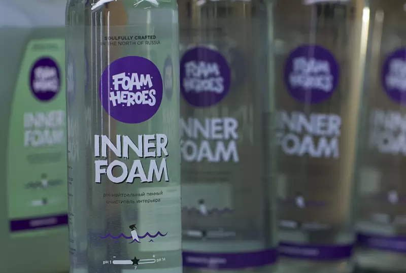 Деликатный очиститель интерьера Inner Foam от Foam Heroes