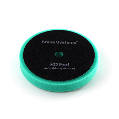 SS549 Shine Systems RO Foam Pad Green полировальный круг твердый зеленый, 130мм