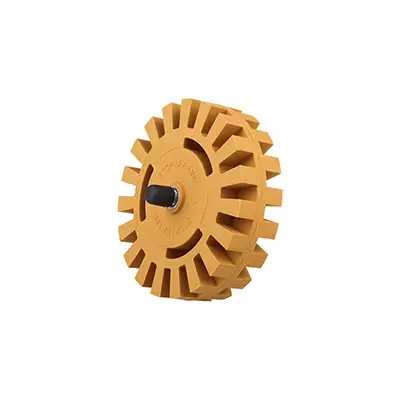 32240 KRAUSS Eraser Wheel диск зубчатый для снятия скотча с адаптером, 100х25мм