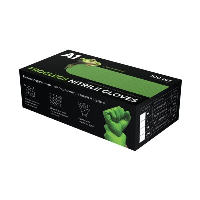 A1 FROGLEGS NITRIL GLOVES нитриловые перчатки, цвет зеленый M, 100шт