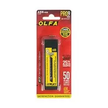 OL-ABB-50B OLFA Black MAX сверх острые лезвия сегментированные (50шт), 9х80х0.38мм