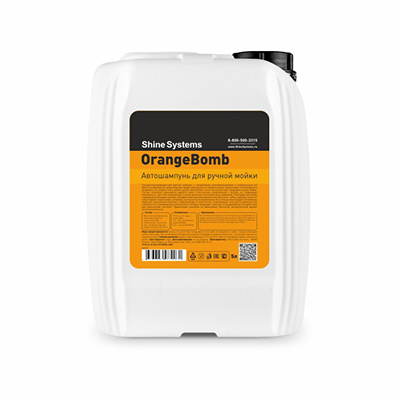 SS959 Shine Systems OrangeBomb Shampoo шампунь для ручной мойки автомобиля, 5л