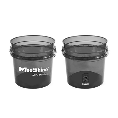 MSB001-G MaxShine Detailing Bucket Transparent Black ведро для детейлинга (черное), 13л