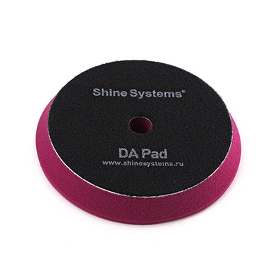 SS555 Shine Systems DA Foam Pad Purple полировальный круг твердый лиловый, 155мм
