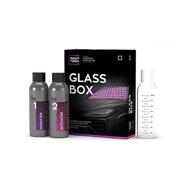 SMART GLASS BOX антидождь для стекол комплект для нанесения, 100мл+100мл