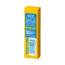 OL-AB-50S OLFA лезвия сегментированные из нержавеющей стали (50шт), 9х80х0.38мм