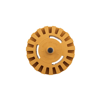 32240 KRAUSS Eraser Wheel диск зубчатый для снятия скотча с адаптером, 100х25мм