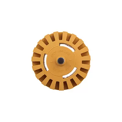 32240 KRAUSS Eraser Wheel диск зубчатый для снятия скотча с адаптером, 100х25мм