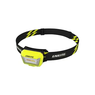 CRI-H200R UNILITE налобный сенсорный фонарь 3 цвета, CRI 96+, 200Lm, 1500mAh, IPX5