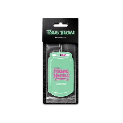 FHD001 Foam Heroes Auramatica Мятный баблгам подвесной ароматизатор