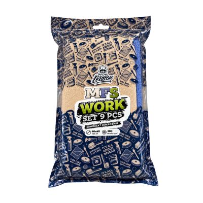 LERATON MFS WORK SET комплект микрофибр из 9шт, 40x40см