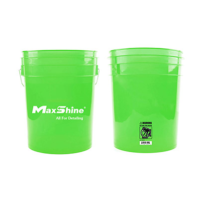 MSB002-GN MaxShine Detailing Bucket Transparent Green ведро для детейлинга (зеленое), 20л