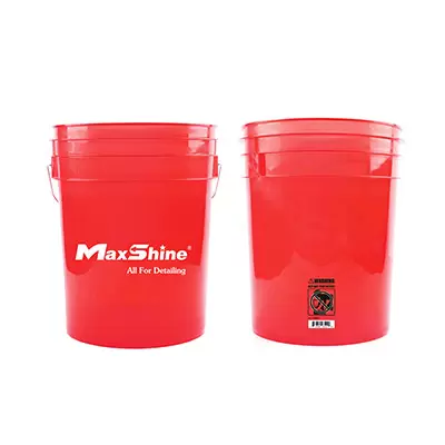 MSB002-R MaxShine Detailing Bucket Transparent Red ведро для детейлинга (красное), 20л