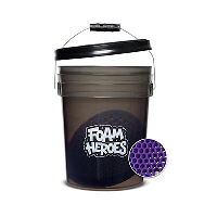 FHT062 Foam Heroes Detailing Bucket ведро с сепаратором и крышкой для детейлинг мойки, 20л