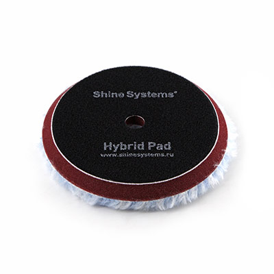 SS534 Shine Systems Hybrid Pad гибридный полировальный круг, 130мм