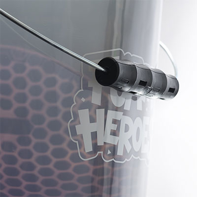 FHT062 Foam Heroes Detailing Bucket ведро с сепаратором и крышкой для детейлинг мойки, 20л