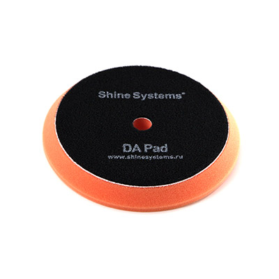 SS558 Shine Systems DA Foam Pad Orange полировальный круг мягкий оранжевый, 130мм