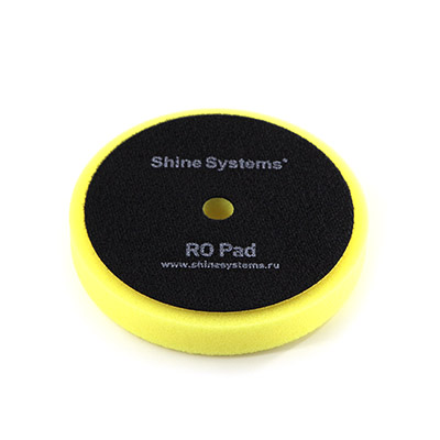 SS548 Shine Systems RO Foam Pad Yellow полировальный круг полутвердый желтый, 130мм