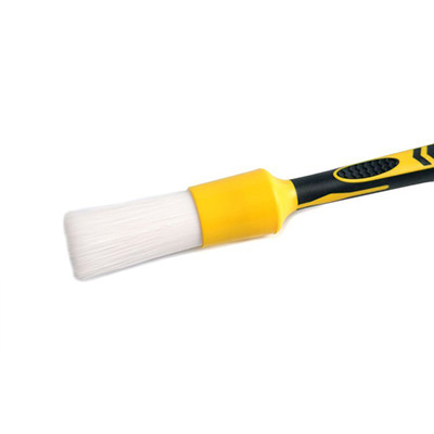 704617YM MaxShine Detailing Brush White Classic кисть для детейлинга, искусственная щетина, средняя