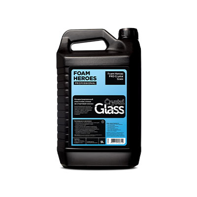 FHP008 Foam Heroes PRO Crystal Glass концентрированный очиститель стекол на спиртовой основе, 5л