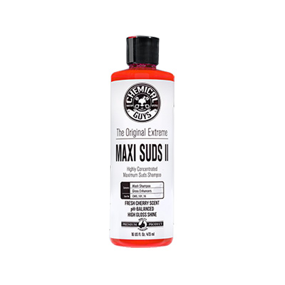 Chemical Guys Maxi-Suds II Cherry шампунь для ручной мойки с усилителем блеска, 473мл