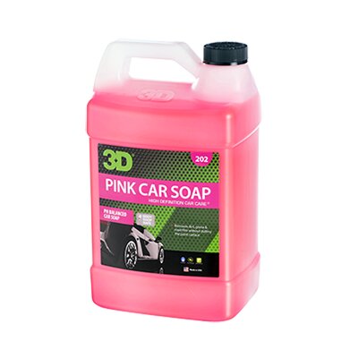 202G01 3D Pink Car Soap шампунь для ручной мойки автомобиля, 3.78л