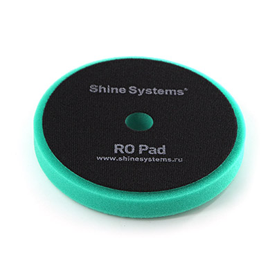 SS546 Shine Systems RO Foam Pad Green полировальный круг твердый зеленый, 155мм