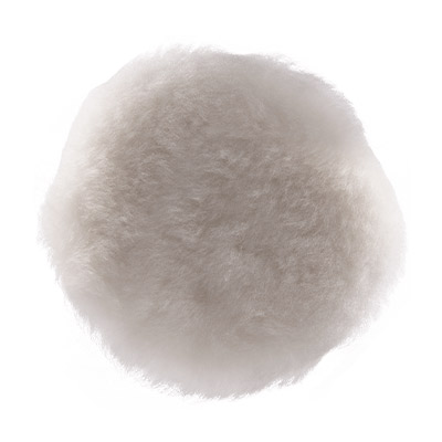 Hanko круг полировальный белый из натуральной овчины, 150мм
