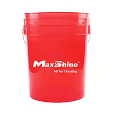 MSB002-R MaxShine Detailing Bucket Transparent Red ведро для детейлинга (красное), 20л