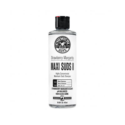 Chemical Guys Maxi-Suds II Strawberry шампунь для ручной мойки с усилителем блеска, 473мл