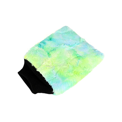 PS-M-007-GRN PureStar Color-pop wash mitt плюшевая  рукавица для мойки, зеленая