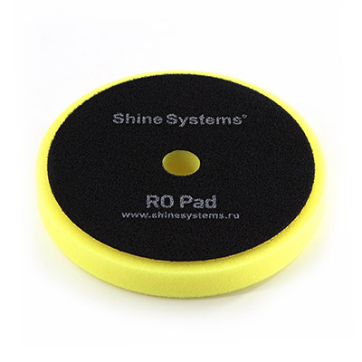 SS545 Shine Systems RO Foam Pad Yellow полировальный круг полутвердый желтый, 155мм