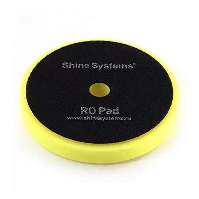 SS545 Shine Systems RO Foam Pad Yellow полировальный круг полутвердый желтый, 155мм