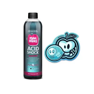 FHB062 Foam Heroes Acid Shock кислотный шампунь для ручной мойки автомобиля, 500мл