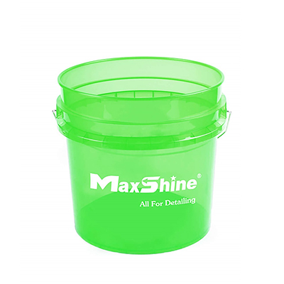 MSB001-GN MaxShine Detailing Bucket Transparent Green ведро для детейлинга, 13л