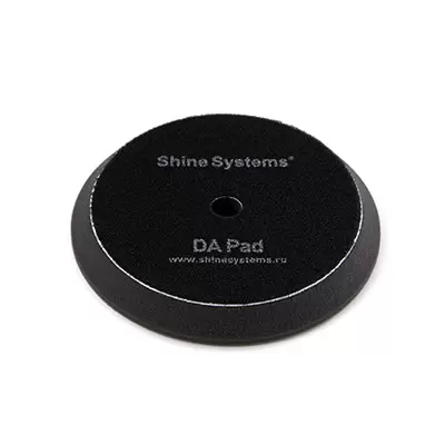 SS557 Shine Systems DA Foam Pad Black полировальный круг ультрамягкий черный, 130мм