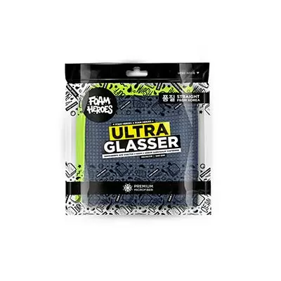 FHA039 Foam Heroes Ultra Glasser микрофибра для очистки стекол с новым вафельным плетением, 40х40см