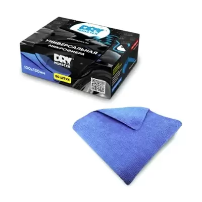 Dry Monster Microfiber Box микрофибры для нанесения защитных составов 10х13см (50шт)