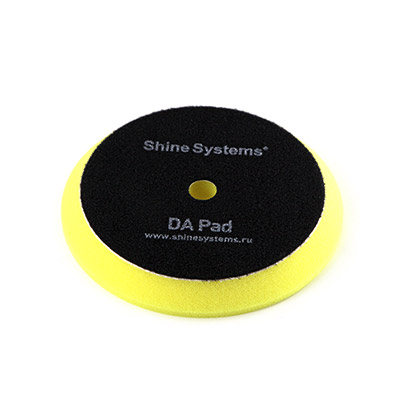 SS560 Shine Systems DA Foam Pad Yellow полировальный круг антиголограммный желтый, 130мм