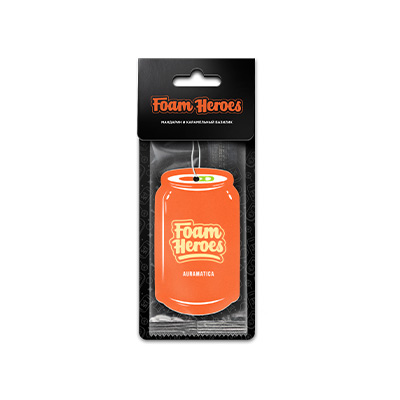 FHD003 Foam Heroes Auramatica Мандарин и карамельный базилик подвесной ароматизатор